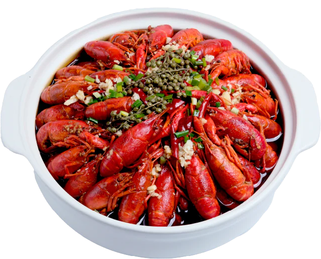 MALA CRAWFISH W RICE CAKES <br>Bold and indulgent addition